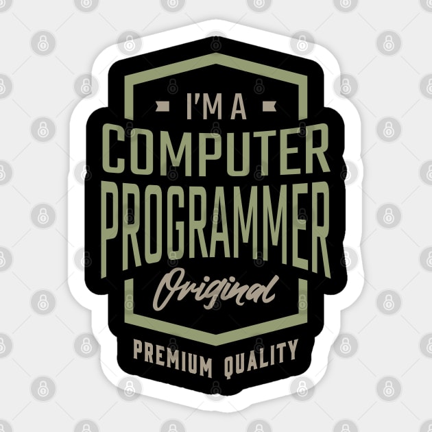 Computer Programmer Sticker by C_ceconello